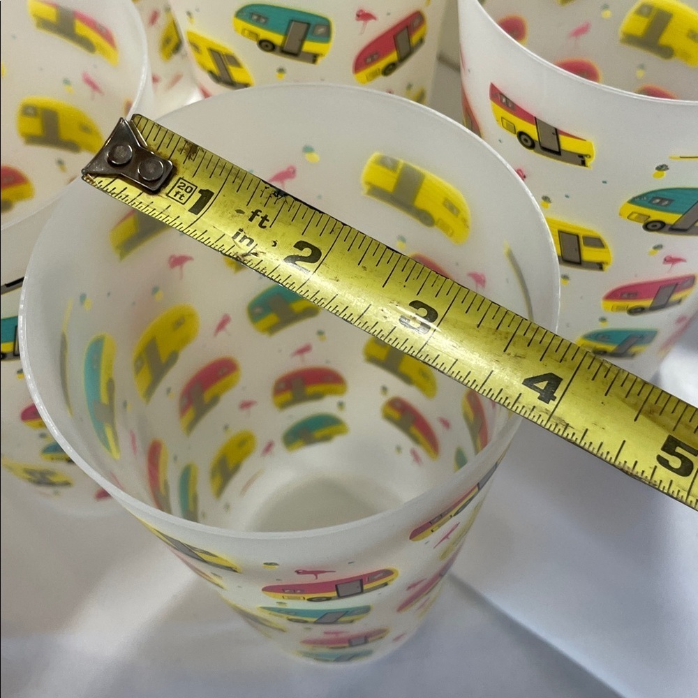 Colorful Camper Van Party Cups 6 of them. - Picture 4 of 5
